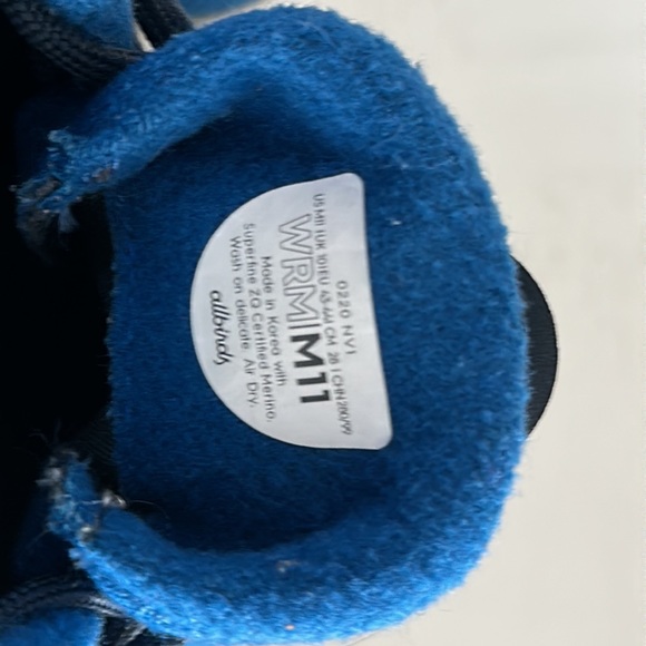 Size 13 Blue AllBird wool Runners Shoes - Picture 4 of 4